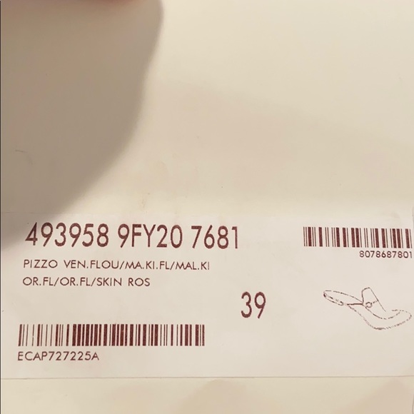 Gucci orange princetown lace mules NWB 39 - Picture 8 of 9